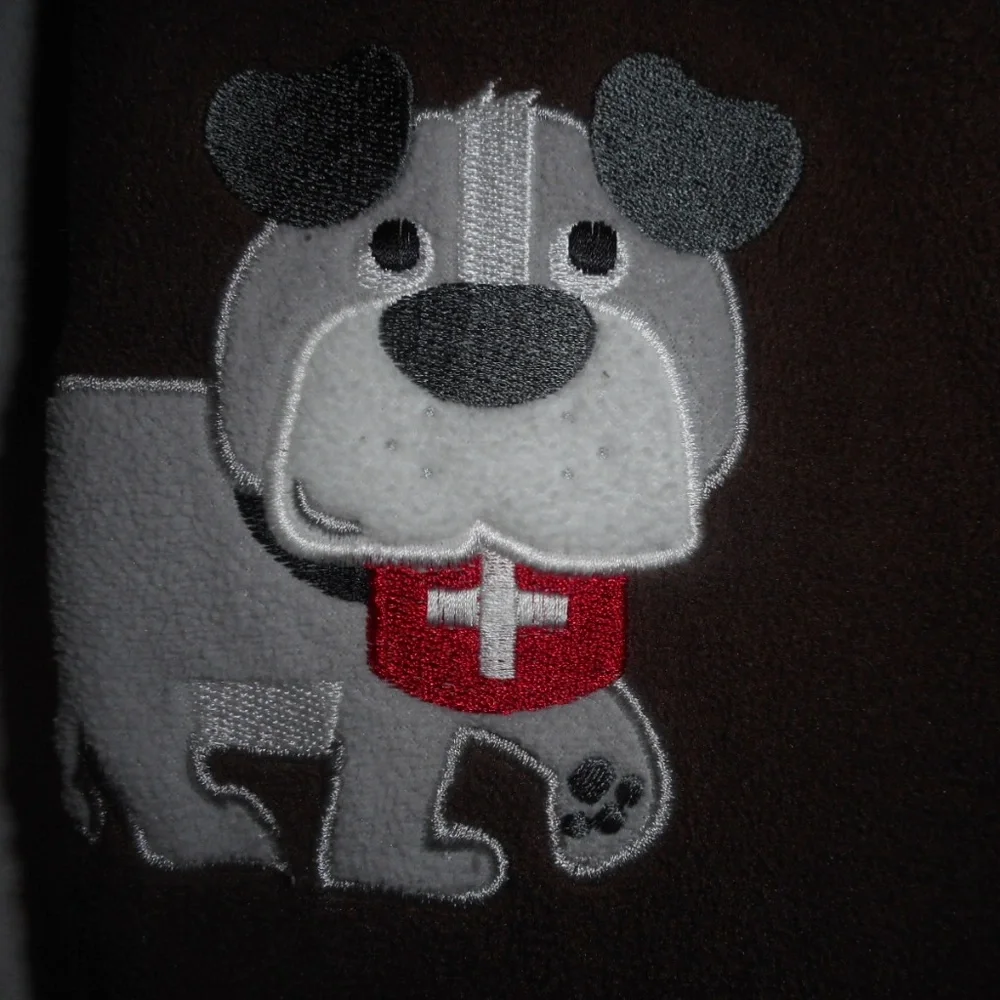 Carter's Size 12M one piece brown fleece pajamas
